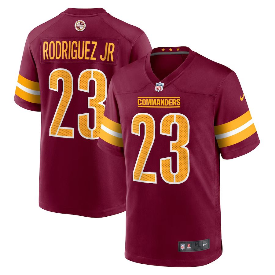 Men Washington Commanders #23 Chris Rodriguez Jr. Nike Burgundy Team Game NFL Jersey